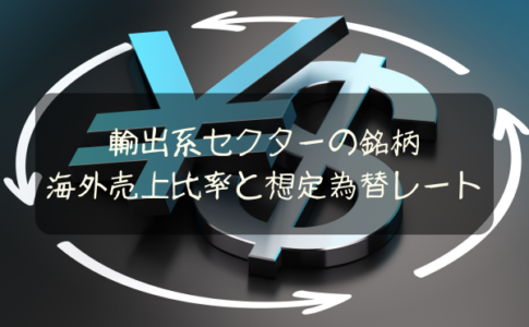 海外売上比率と想定為替レート