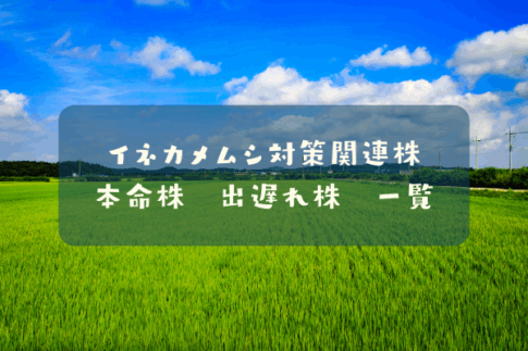 イネカメムシ関連株