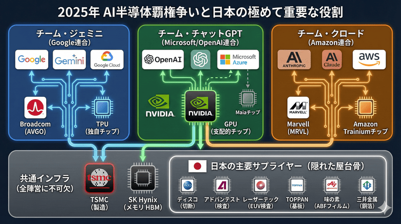 ＡＩ覇権争い勢力図