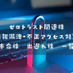 ゼロトラスト関連株(情報漏洩・不正アクセス対策)